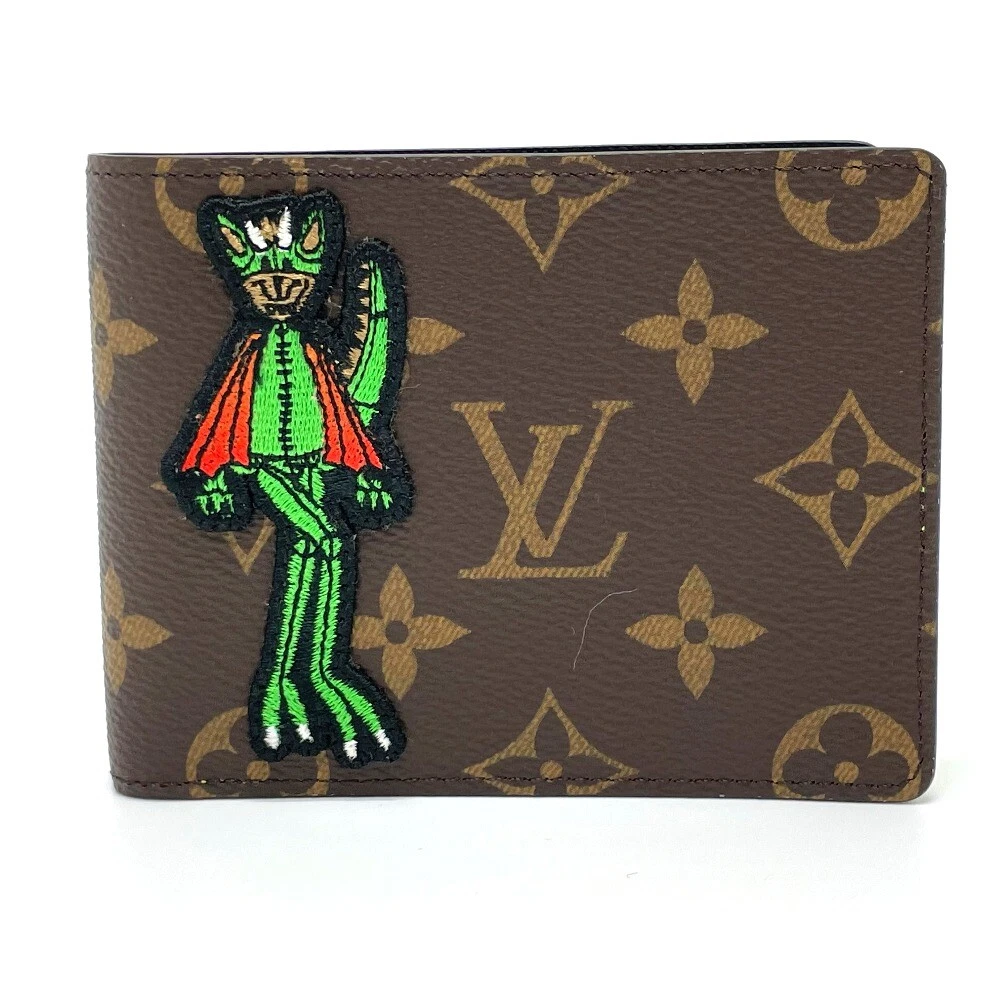 UNUSED LOUIS VUITTON M80156 Animal Monogram Portefeuille Scrapes 