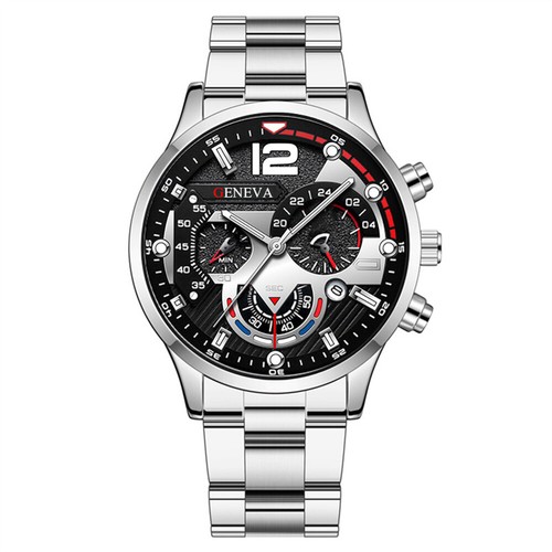 Wasserdichte Herrenarmbanduhr Mode Sport Analog Quarz Felgennabe Armbanduhr - Bild 5 von 14