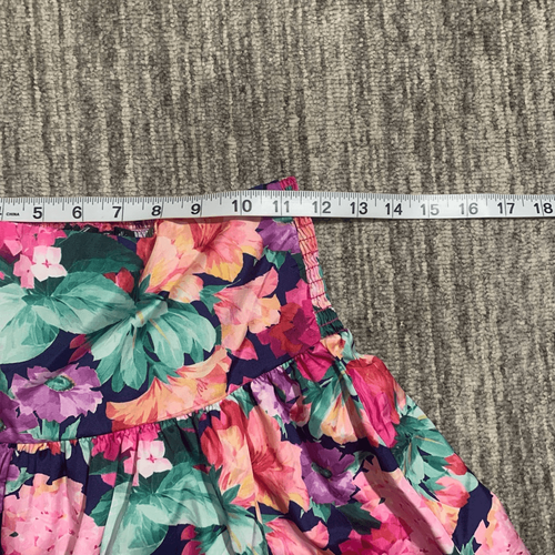 90s All That Jazz Set Girls Size 12 Mini Skirt Crop Top Big Bow Floral Girlcore - Picture 9 of 12