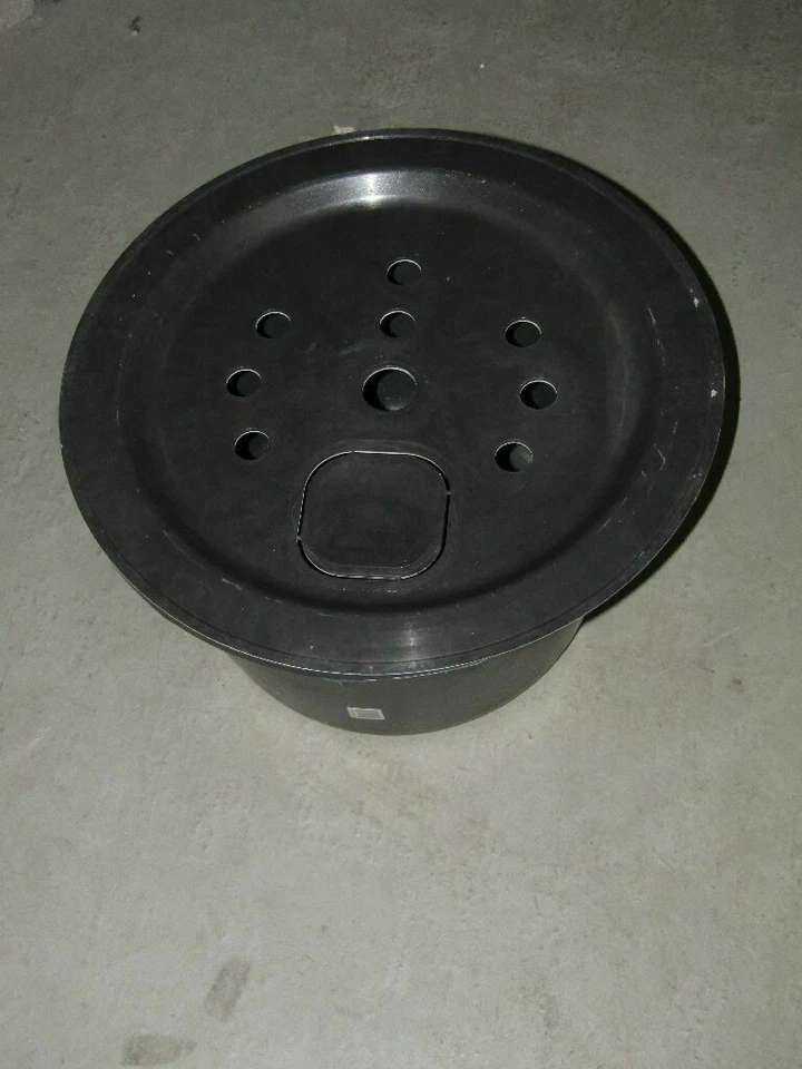 Säulenbrunnen 60 / 20 cm eckig Edelstahl matt gebürstet incl. LED Komplettset - Bild 2 von 2