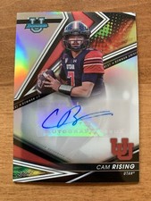 CAM RISING 2022 Bowman University's Best AUTOGRAPHED REFRACTOR RC #BA-CR! Utes