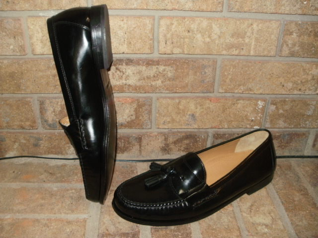 New Cole Haan 03506 Pinch Tassel Black Leather Loafer Mens  display picture 1