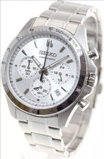 Seiko Spirit Chronograph Silver Dial Stainless Steel Men's Watch SBTR009