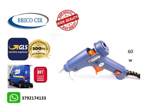 Pistola colla a caldo 60w termocollante multimateriale a corrente incollatrice