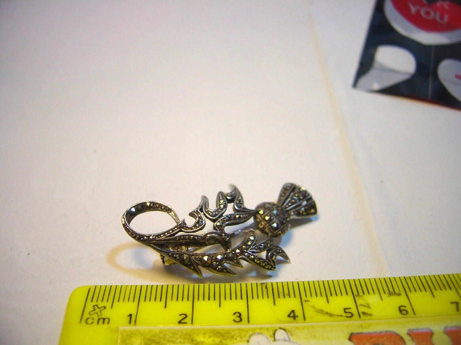 Solid Silver Vintage Superb Hand Made Sparkly Mar… - image 4