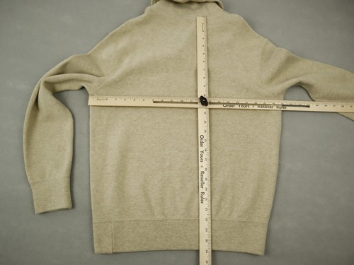 Polo Ralph Lauren Sweater Men Small Beige Pullover Pony Cowl Neck Preppy Adult S - Picture 4 of 8