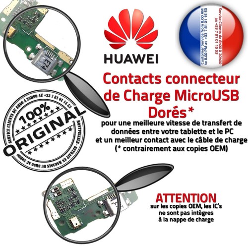 Téléphone Huawei Y6 PRO 2017 ORIGINAL Connecteur Antenne Nappe Chargeur MicroUSB - Photo 3/5
