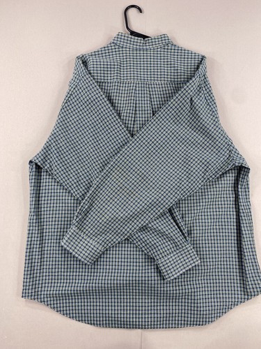 VTG Abercrombie & Fitch Shirt Mens L Large Blue Green Button Up Long Sleeve - Picture 19 of 19