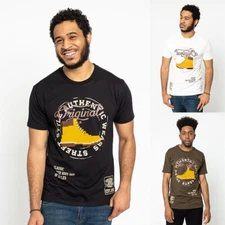 Victorious Men's Casual Timberland Boot Pixel 3D Design T-Shirt TS7382