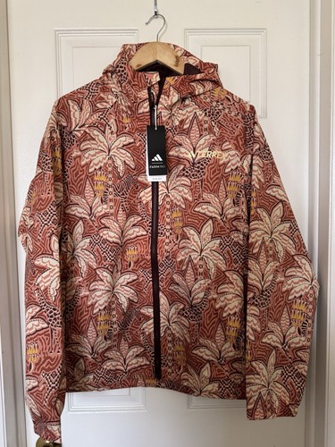 adidas Women’s Large Farm Rio Terrex Multi 2L Rain Jacket Copper/Red IY370 NEW - Picture 5 of 13