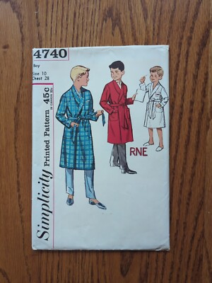 Simplicity Robe Pattern 0621 Vintage Simplicity Sewing Pattern Boy's Robe Size 10 | eBay