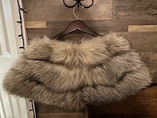 silver fox fur stole