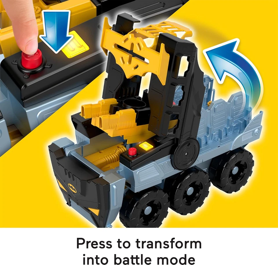 Imaginext DC Super Friends Batman Juguete Transformador Bat-Tanque con Luces Sonidos y Foto 3 de 4