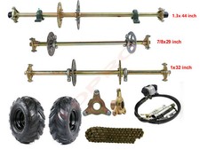 29"/32"/44" ATV Go Kart Rear Live Axle Kit Brake Assembly Wheels Golf Cart Quad