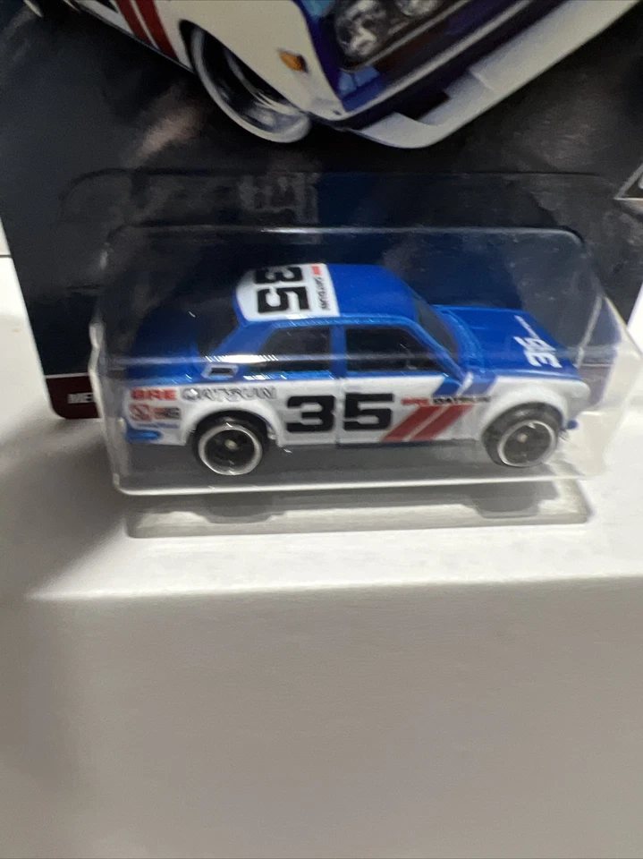 Hot Wheels RLC BRE Datsun Bluebird 510 Race Day premium VHTF NEAR MINT CARD - image 3 of 4