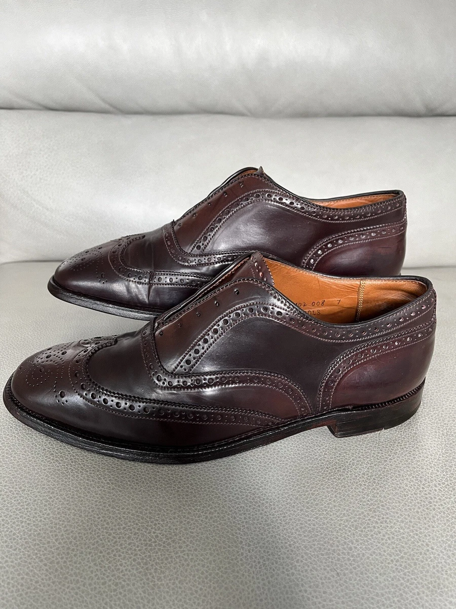Alden Mens Size 9 C/E Color 8 Shell Cordovan Short Wing Tip Bal Oxford MSRP $880