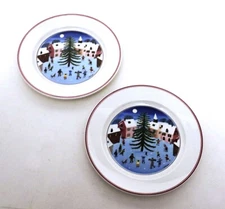 Villeroy & Boch Naif Christmas Two 8 Inch Salad Plates - LapLau Art