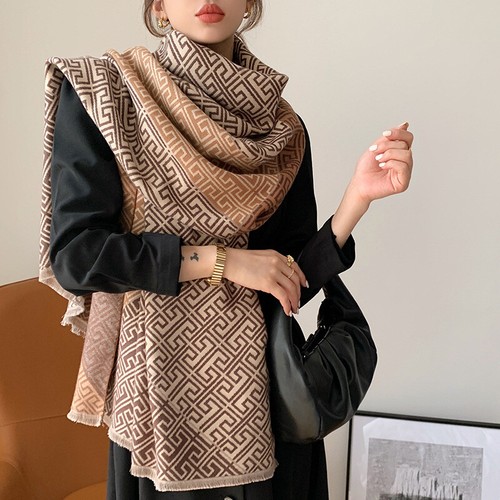 Long Scarf Imitate Cashmere Shawl Star 