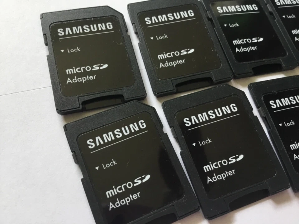 LOTE DE 10 adaptadores microSD Samsung PARA 1GB,2GB,4GB,8GB SIN tarjetas de memoria en el interior Foto 2 de 3