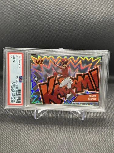 2024 PANINI ABSOLUTE KABOOM! HORIZONTAL #7 JAYDEN DANIELS ROOKIE RC PSA 9