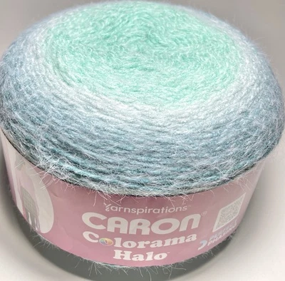 CARON COLORAMA HALO PERFECT PHASING 17.6oz 1skein. TURQUOISE DREM. I Combine - Image 1 of 4