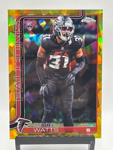 2025 Topps Chrome Rookies Xavier Watts #393 Gold Sapphire Refractor /50 RC