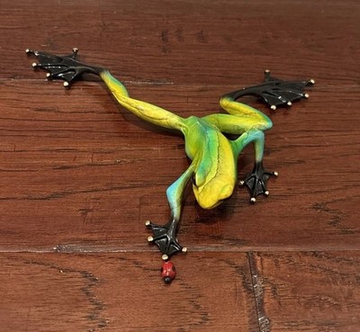 Tim Cotterill  Limited Edition Bronze Frog Sculpture Touching a LadyBug-45/2500
