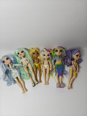 Rainbow High Shadow High Dolls Lot of 6 Nude & Partial Outfit Dolls MGA