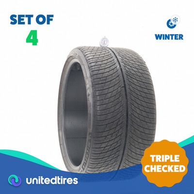 Set of (4) Used 305/30R21 Michelin Pilot Alpin 5 NA5 104V - 7-9/32