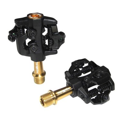 XPEDO XMF-10AT black/gold Pedal Clipless CXR Ti 9/16'', schwarz/gold (1 Paar)