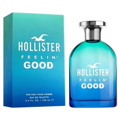 Hollister Feelin' Good For Him 3.4 oz / 100 ml Eau de Toilette - New in Box