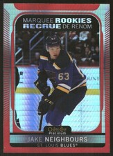2021-22 O-Pee-Chee Platinum #278 Jake Neighbours Red-Prism #/199