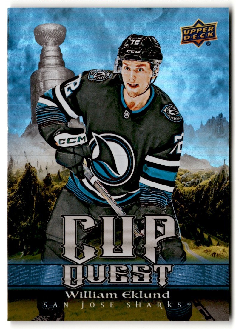 William Eklund 2025-26 Upper Deck Cup Quest #CQ-6 San Jose Sharks