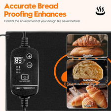 Sourdough Warming Mat 59-140 F Adjustable Thermostat Sourdough Starter Heating