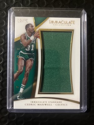 2014-15 Immaculate Collection Stand Game Worn Jersey Cedric Maxwell 13/75 #IS-CM