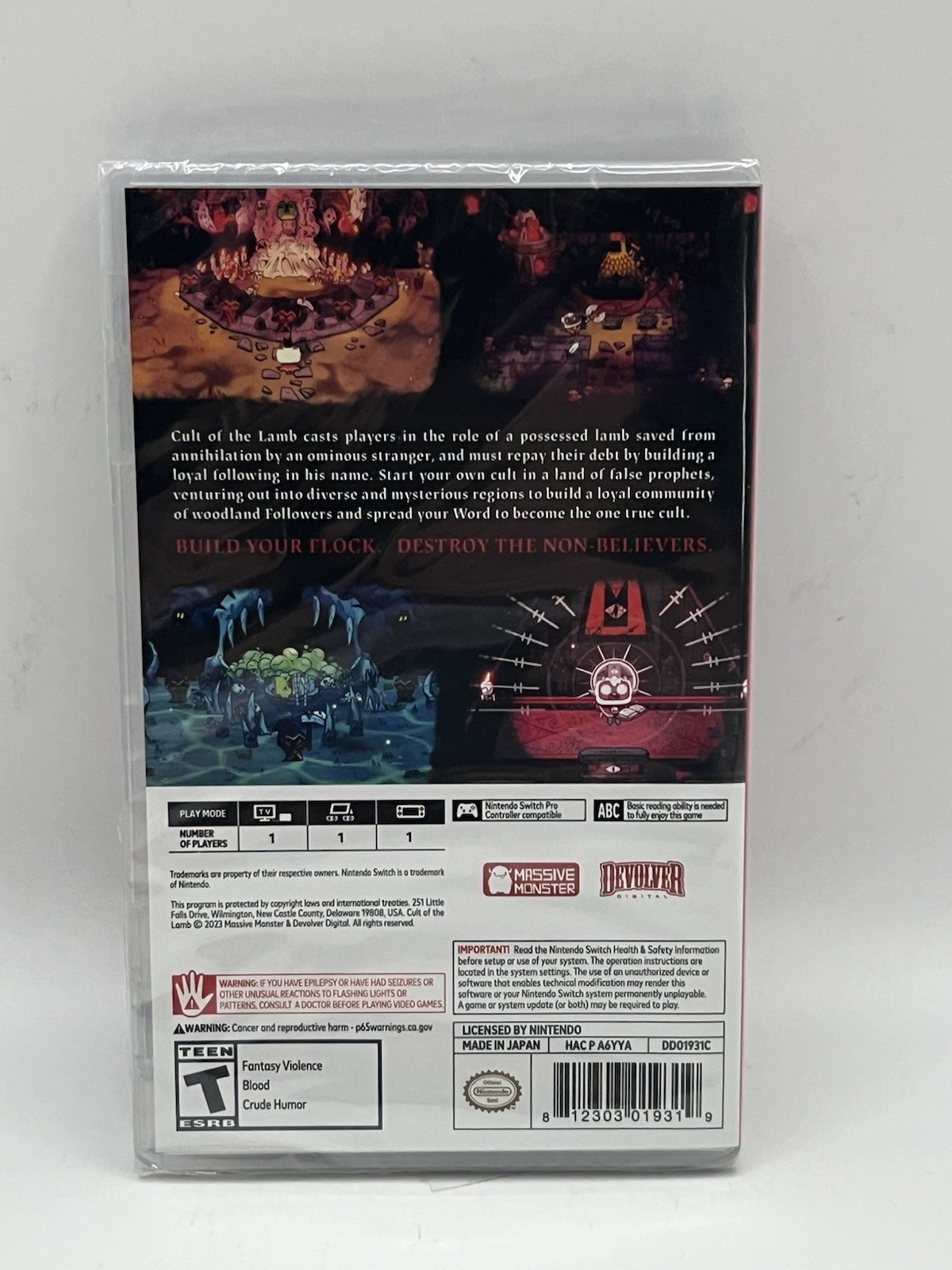 Cult of the Lamb (Nintendo Switch Brand New Devolver Digital