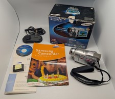 Samsung SCD23 MiniDV Digital Camcorder Box, Manual, CD, Power Ad TESTED SEE DESC