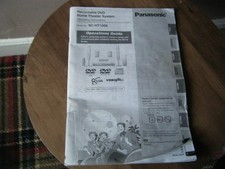 Panasonic SC-HT1000 Home Theater System Owners Instruction Manual
