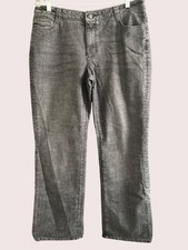 Sasson Bootcut Jean Charcoal Acid Wash Embroidered Back Pocket Women 14 VTG
