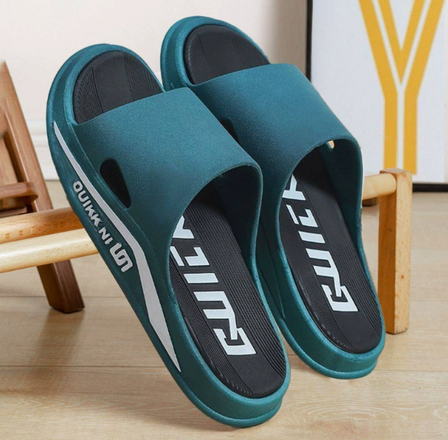 Men's thick soled indoor non slip household shower slippers for outdoor wear