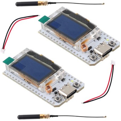 915MHz LoRa ESP32 OLED Board V3 + LoRa Antenna U.FL to SMA for Meshtastic Lor...