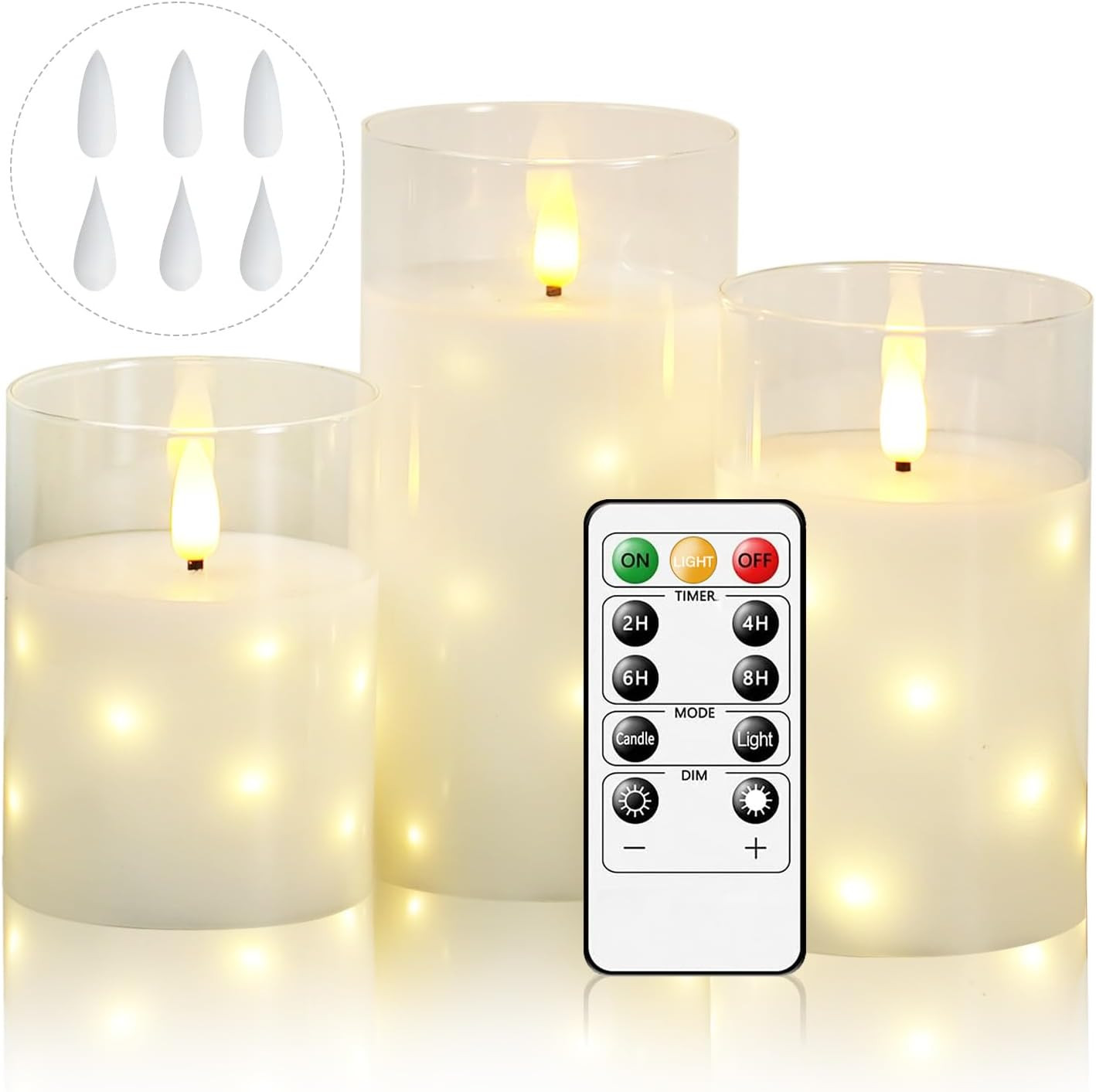 Luci d'Atmosfera: Candele LED Senza Fiamma con Stringa di Luci Incredibili