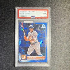 2022 Bowman Chrome Sapphire Edition Jeremy Pena Rookie #35 PSA 9 Houston Astros
