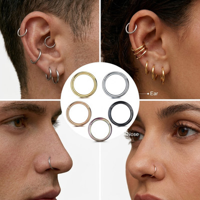 Piercing Clicker Ring Septum Helix Daith Nase Lippe Damen und Herren Piercing