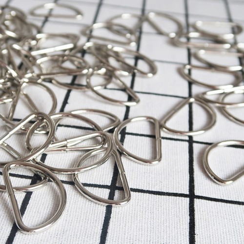 20 PCS D Buckle Suitcase Belt Webbing Bag Strap Semi-Circular Ring - Picture 11 of 11
