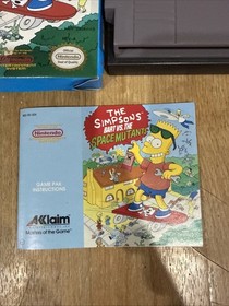 The Simpsons Bart vs. The Space Mutants Nintendo NES CIB Complete With Sleeve Nm