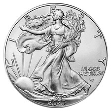 2023 1 oz .999 Fine Silver American Eagle $1 Coin BU Uncirculated ∮ 28.12 per troy oz