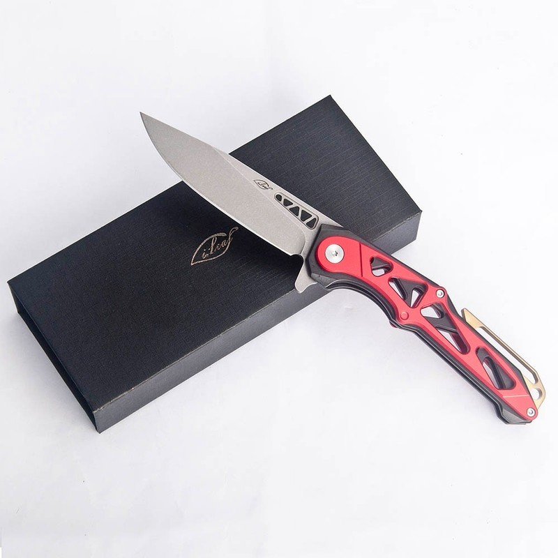 Pocket Knife, D2 Steel blade and Aluminum Alloy Handle with a Extra Opener Knife