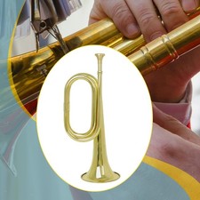 Blowing Bugle Cavalry Trumpet Portable Lightweight 12.8 in Bugle Trumpet for