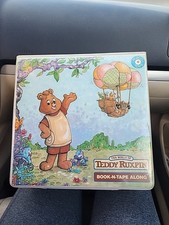 Teddy Ruxpin Rare Placo Carry Case With Books And Tapes Ex Front  Back L k